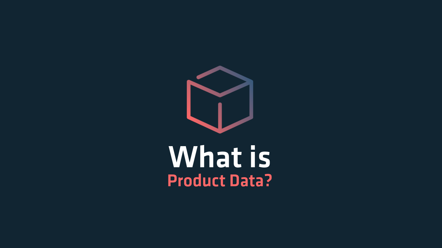 what is product data