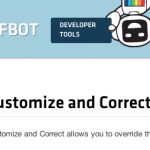 Diffbot's Customize and Correct